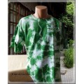 batika zeleno-bílá